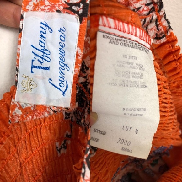 Vintage Tiffany Loungewear Retro Bohemian Dress - Picture 8 of 10